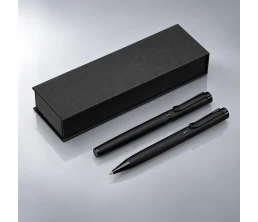 Подарочный набор из 2-х ручек "Black Lama" soft-touch, черный