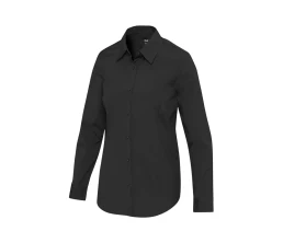 Carnelian женская рубашка из поплина - сплошной черный