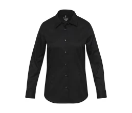 Citrine женская рубашка из твила - сплошной черный