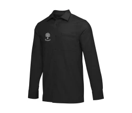 Alum вельветовая рубашка унисекс - сплошной черный