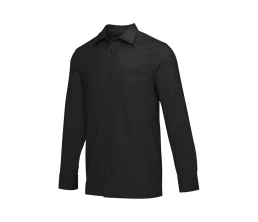 Alum вельветовая рубашка унисекс - сплошной черный