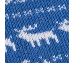 Плед Holidale, синий с молочным