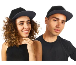 Бейсболка с прямым козырьком «Los Angeles 2.0», черный/серый меланж