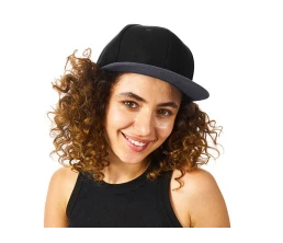 Бейсболка с прямым козырьком «Los Angeles 2.0», черный/серый меланж