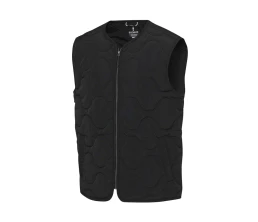 Quartz утепленный жилет унисекс из переработанного материала GRS - сплошной черный