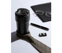 Антистресс-кликер Clacky, черный с серебристым