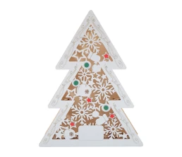 Шкатулка из фанеры в виде елки 