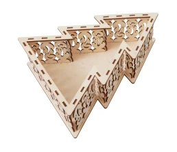 Шкатулка из фанеры в виде елки 