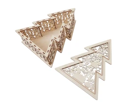 Шкатулка из фанеры в виде елки 