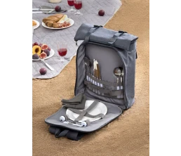 Набор для пикника Picnivo на 4 персоны, темно-серый меланж