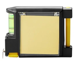 Рулетка на 2 м с уровнем и блоком для записей «Nerd»