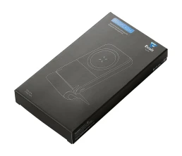 Беспроводной внешний аккумулятор с подсветкой лого и подставкой «Magflash», 10000 мАч, 15 Вт, черный