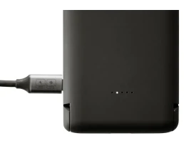 Беспроводной внешний аккумулятор с подсветкой лого и подставкой «Magflash», 10000 мАч, 15 Вт, черный