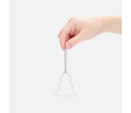 Подвеска «Елочка», 3D-печать, белая