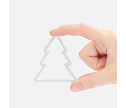 Подвеска «Елочка», 3D-печать, белая