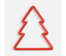 Подвеска «Елочка», 3D-печать, красная