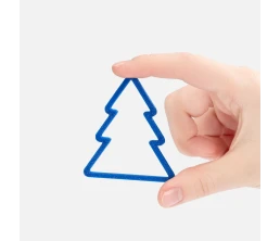 Подвеска «Елочка», 3D-печать, синяя