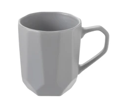 Кружка с гранями Amery, 310мл, серый матовый