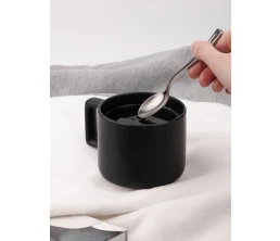 Чашка Jumbo в коробке матовая, черная