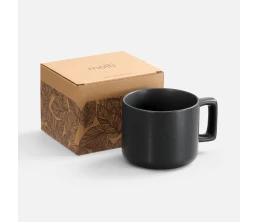Чашка Jumbo в коробке матовая, черная