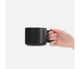 Чашка Jumbo в коробке матовая, черная