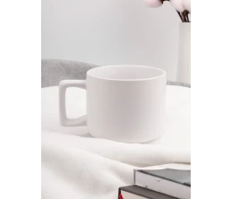 Чашка Jumbo в коробке матовая, белая