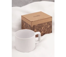 Чашка Jumbo в коробке матовая, белая