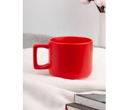 Чашка Jumbo в коробке матовая, красная