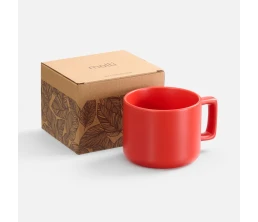 Чашка Jumbo в коробке матовая, красная