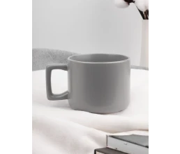 Чашка Jumbo в коробке матовая, светло-серая