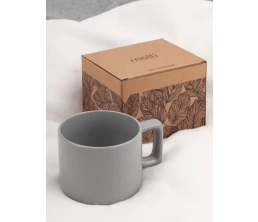 Чашка Jumbo в коробке матовая, светло-серая