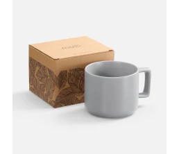 Чашка Jumbo в коробке матовая, светло-серая