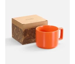 Чашка Jumbo в коробке матовая, оранжевая