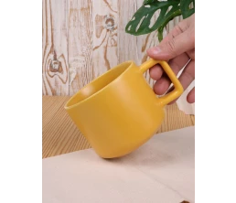 Чашка Jumbo в коробке матовая, желтая