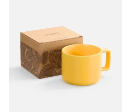 Чашка Jumbo в коробке матовая, желтая