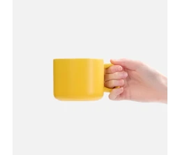 Чашка Jumbo в коробке матовая, желтая