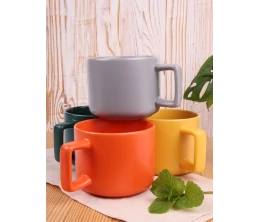 Чашка Jumbo в коробке матовая, зеленая