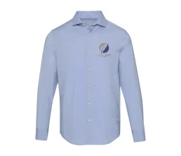 Carnelian мужская рубашка из поплина - Голубой