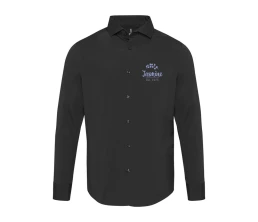 Carnelian мужская рубашка из поплина - сплошной черный