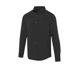 Carnelian мужская рубашка из поплина - сплошной черный