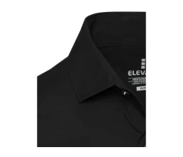 Carnelian мужская рубашка из поплина - сплошной черный