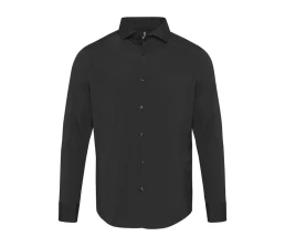 Carnelian мужская рубашка из поплина - сплошной черный