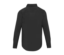 Carnelian мужская рубашка из поплина - сплошной черный