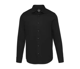 Citrine мужская рубашка из твила - сплошной черный