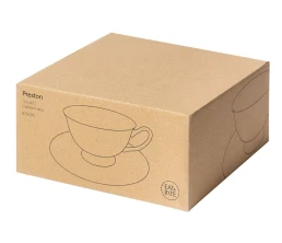 Чайная пара с золотой каймой, 200мл