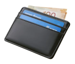 Картхолдер для двух карт и наличных денег с зажимом 