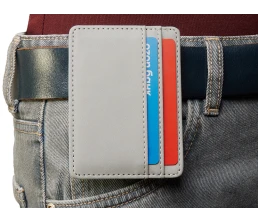 Картхолдер для двух карт и наличных денег с зажимом 