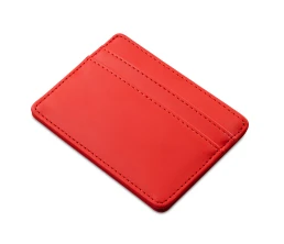 Картхолдер для двух карт и наличных денег с зажимом "Crave", красный
