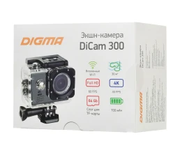 Экшн-камера Digma DiCam 300, серая