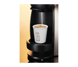 Americano® Piccolo кружка объемом 100 мл с крышкой - сплошной черный